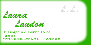 laura laudon business card